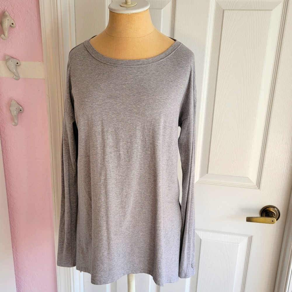Coolibar Gray Split Hem Tunic T Women's Size M Upf 50+ Beach Vacation Travel‎